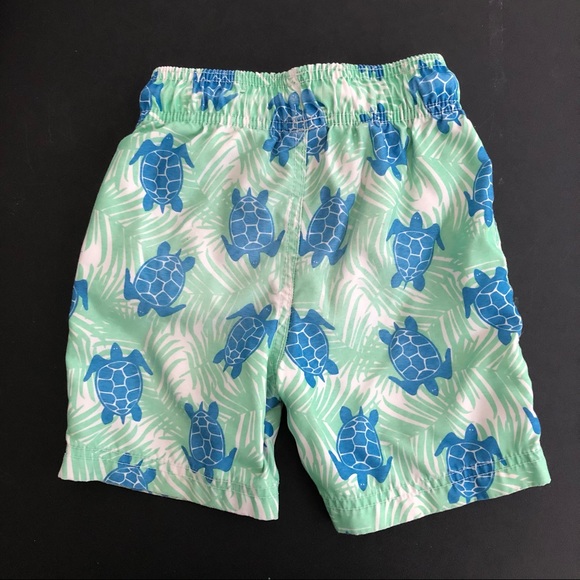 Place Sport Blue Turtle Swim Trunks Size 4 - Picture 2 of 6